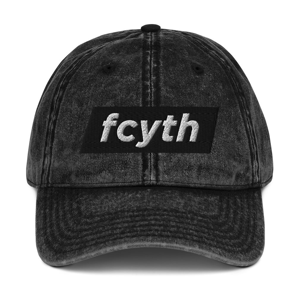 FCYTH Vintage Cotton Twill Cap