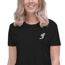 Load image into Gallery viewer, F | Cropped Flowy Tee (Many Colors Available)