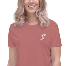 Load image into Gallery viewer, F | Cropped Flowy Tee (Many Colors Available)