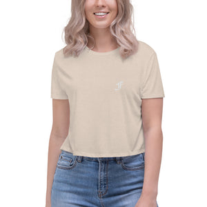F | Cropped Flowy Tee (Many Colors Available)